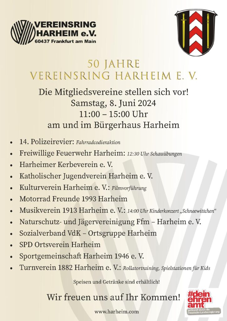 50 Jahre Vereinsring Harheim e.V. @ Bürgerhaus Harheim